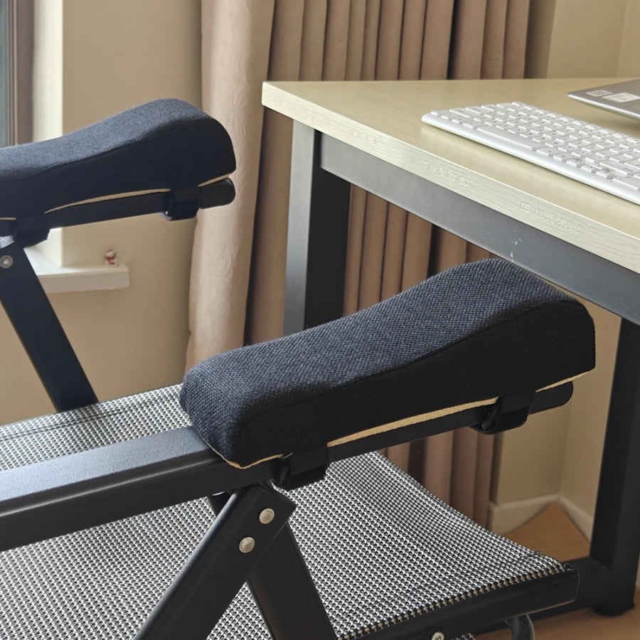 1 Pair Armrest Cushions Memory Foam Office Chair Elbow Support Pads Arm Rest