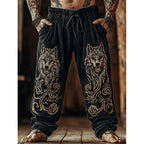 Viking Retro Nordic Totem 3D Printed Casual Beach Pants