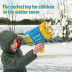 Bubble Blowing Rocket Machine 69-Holes Bubbles Maker Kids Toy