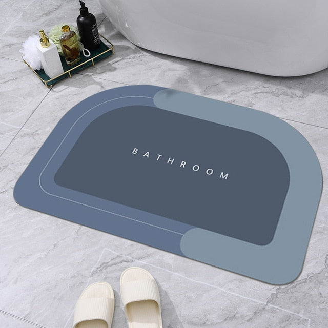 Super Absorbent Bath Mat Quick Drying Non Slip Magic Bathroom Kitchen Floor Rug