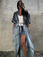 Beach Wrap Bikini Swimwear Cover Up Kimono-Style Resort Wear Sarong