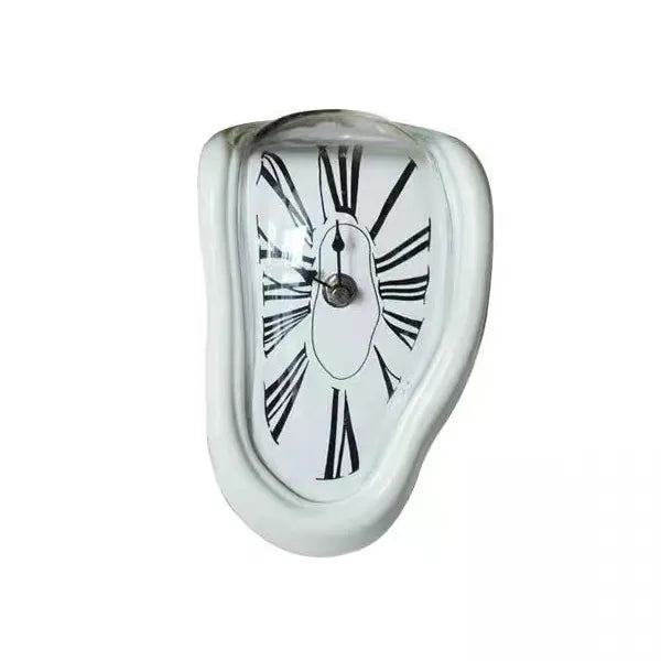 Melting Wall Clock Surrealist Salvador Dali-Style Home Decor Office Supplies