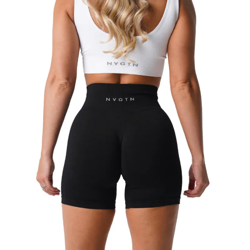 Butt-Shaping Seamless Pilates Shorts Shapewear Yoga Crossfit Workout Activewear Gym Tights