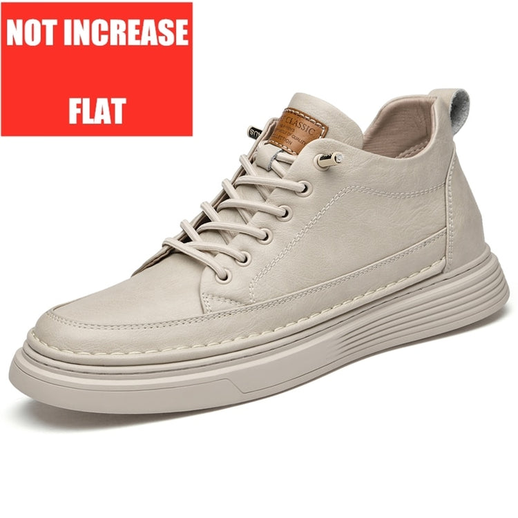 Elevator 6cm Height-Boosting Genuine-Leather Heightening Tall Shoes