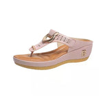 Summer Sandals Open-Toe Roman Platform Wedges Beach Shoes Slides
