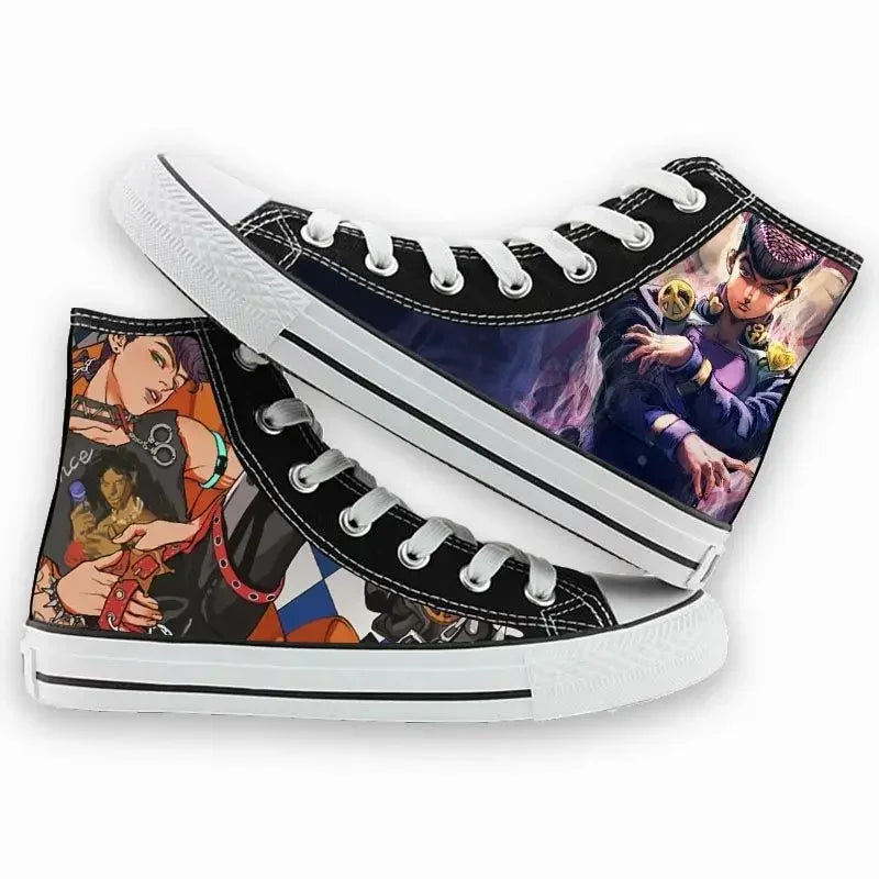 High-Top Anime 3D Cartoon Print Unisex Streetwear Canvas Sneakers