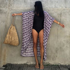 Beach Wrap Bikini Swimwear Cover Up Kimono-Style Resort Wear Sarong