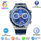 Smartwatch GPS Compass NFC ECG+PPG Health Fitness Tracker Heart Monitor Bluetooth Calling