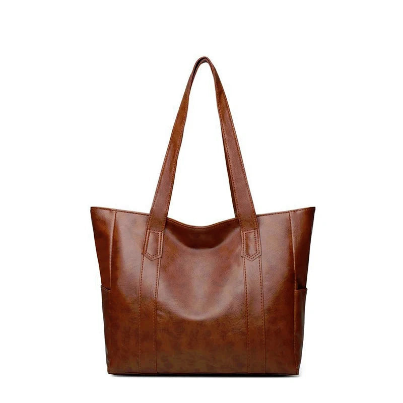 Vintage Large Capacity Classic Tote Handbag Retro Shoulder Bag