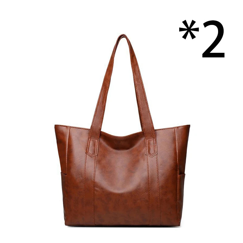 Vintage Large Capacity Classic Tote Handbag Retro Shoulder Bag-Keep Melbourne Marvellous Official Store