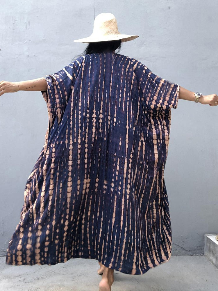 Beach Wrap Bikini Swimwear Cover Up Kimono-Style Resort Wear Sarong