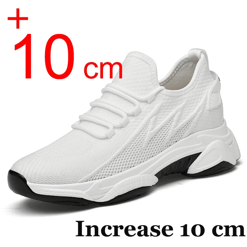 Elevator AirMesh Sneakers 6cm 10cm Height Boosting Platform Sport