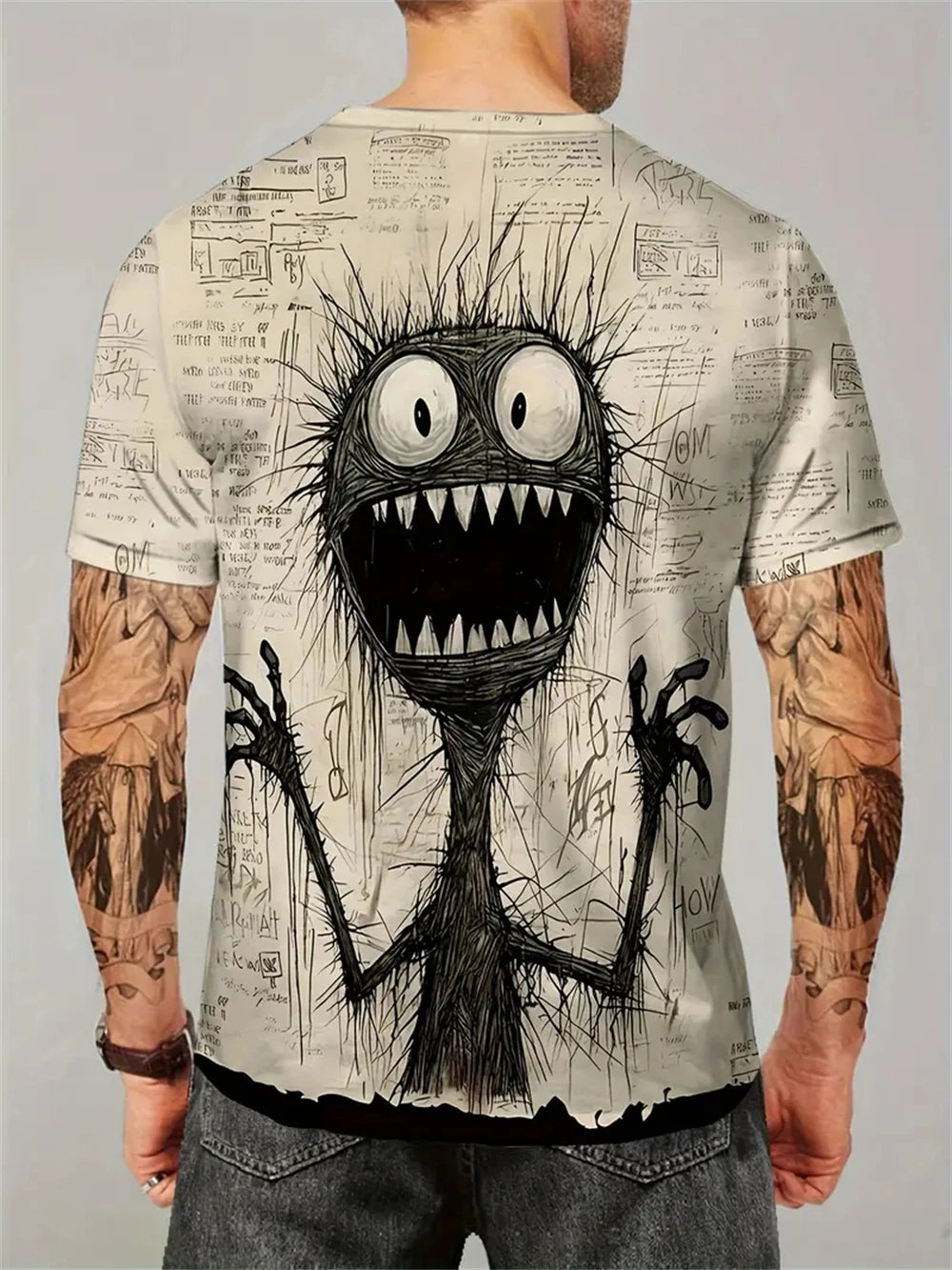 3D Printed Funny Graphic Urban Design T-shirt