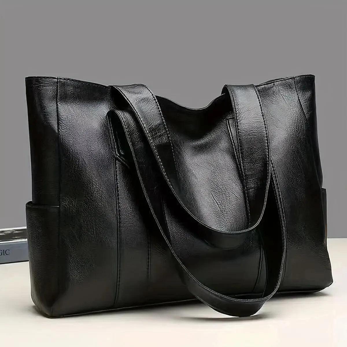 Vintage Large Capacity Classic Tote Handbag Retro Shoulder Bag-Keep Melbourne Marvellous Official Store