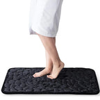 Non Slip Bath Mat Cobblestone Memory Foam Luxurious Shower Floor Rug