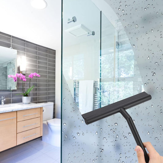 Shower Squeegee Glass Cleaner Wiper Bathroom Hand Cleaning Mirror Rubber Tool