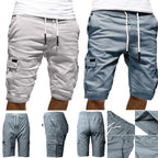 Cargo Shorts Summer Beach Streetwear With Drawstring Men's Comfortable
