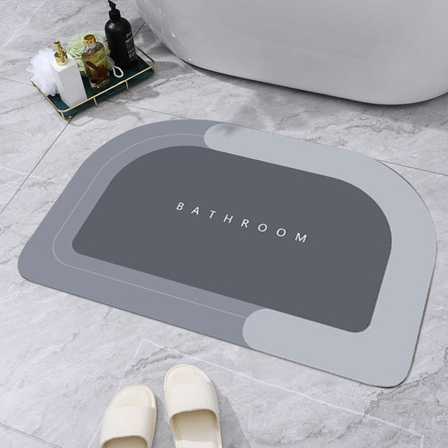 Super Absorbent Bath Mat Quick Drying Non Slip Magic Bathroom Kitchen Floor Rug