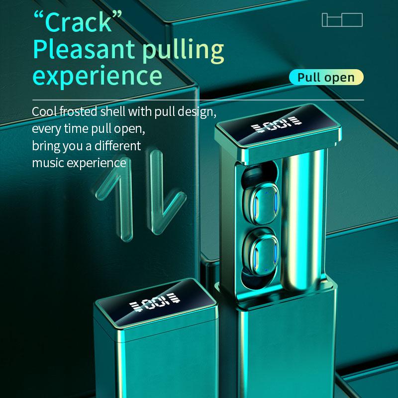 Wireless Earphones With Pop-Out Magnetic Charging Case v5.3 Earbuds Headset Headphones