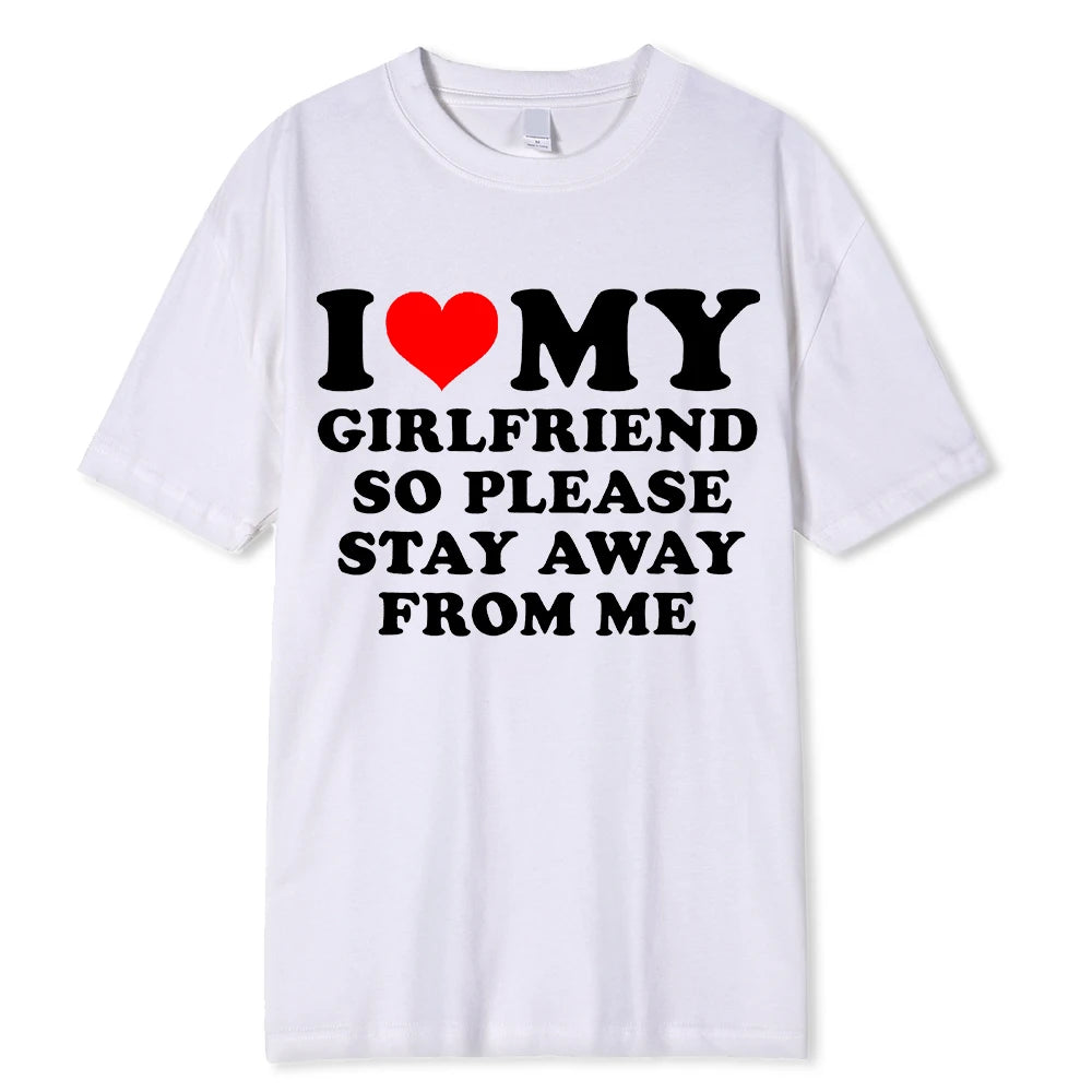 "I Love My Girlfriend" & "I Love My Boyfriend" T-shirts Funny Bucks & Hens Party Tops