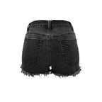 Denim Shorts Ripped Jeans Summer Frayed Hem Distressed Women's Shorts