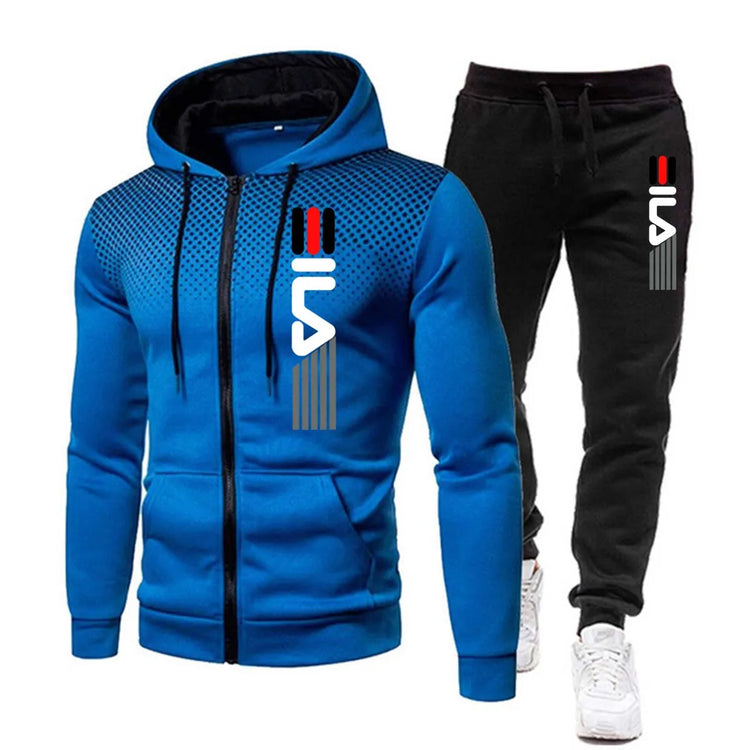 2pcs Tracksuit Hoodie Set Combo Sports Gym Streetwear Sweatpants