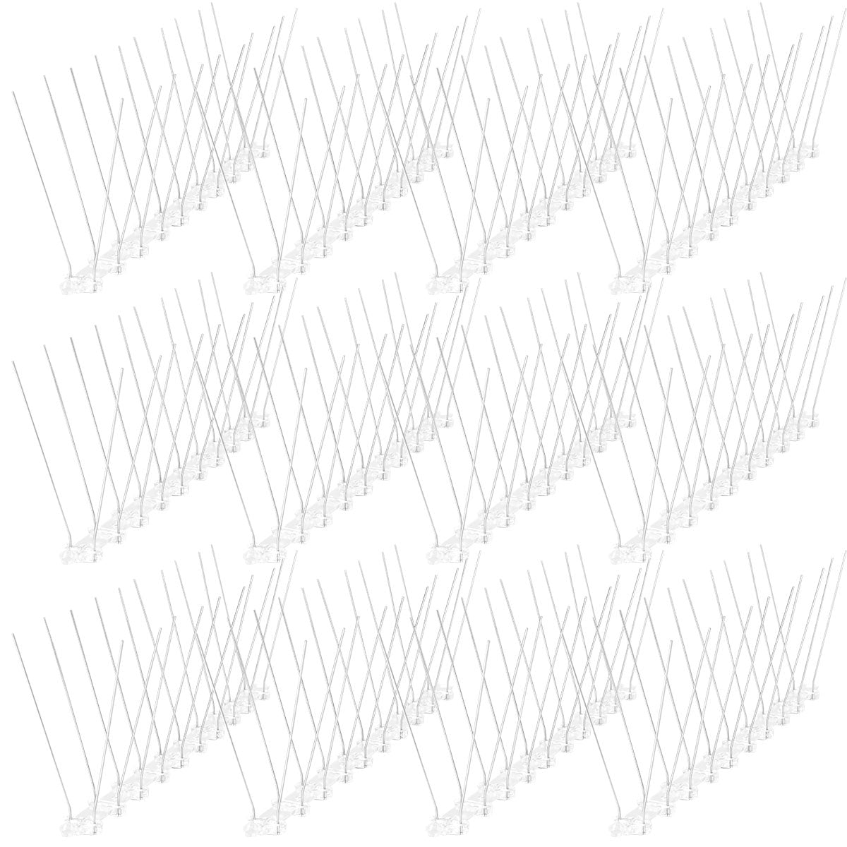 Pigeon & Bird Spikes 12pcs Anti-Pigeon Birds Stop Stainless Steel Thorns