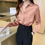Long-Sleeve Blouse Business Office Wear Casual Women's Shirt