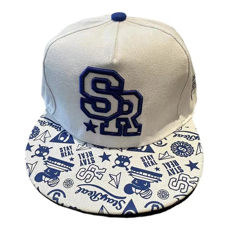 Hip Hop Embroidered Flat Brim Cap