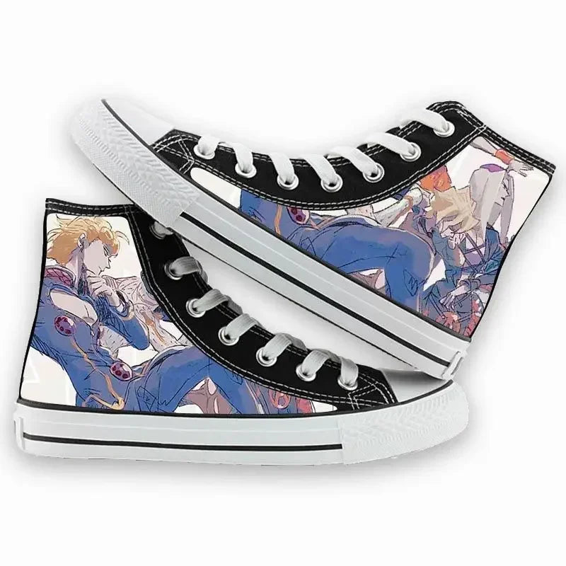 High-Top Anime 3D Cartoon Print Unisex Streetwear Canvas Sneakers