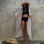 Beach Wrap Bikini Swimwear Cover Up Kimono-Style Resort Wear Sarong