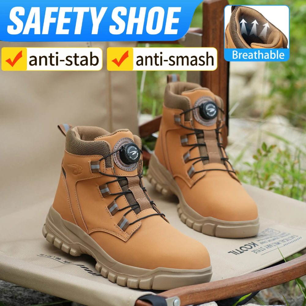 Waterproof Safety Boots PPE Steel Toe Work Boots Anti-Smash Stab-Resistant-Keep Melbourne Marvellous Official Store