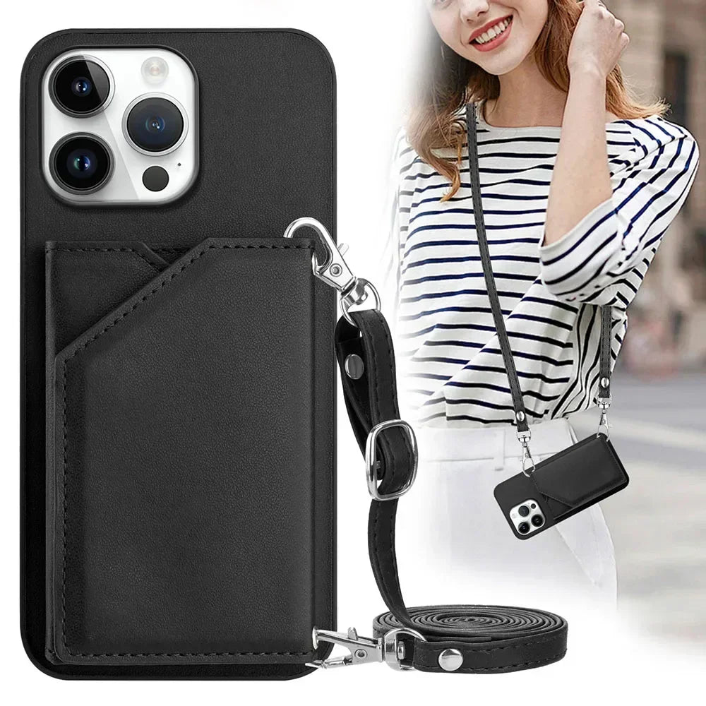 Samsung Galaxy Phone Cover Crossbody Lanyard Case With Shoulder Strap