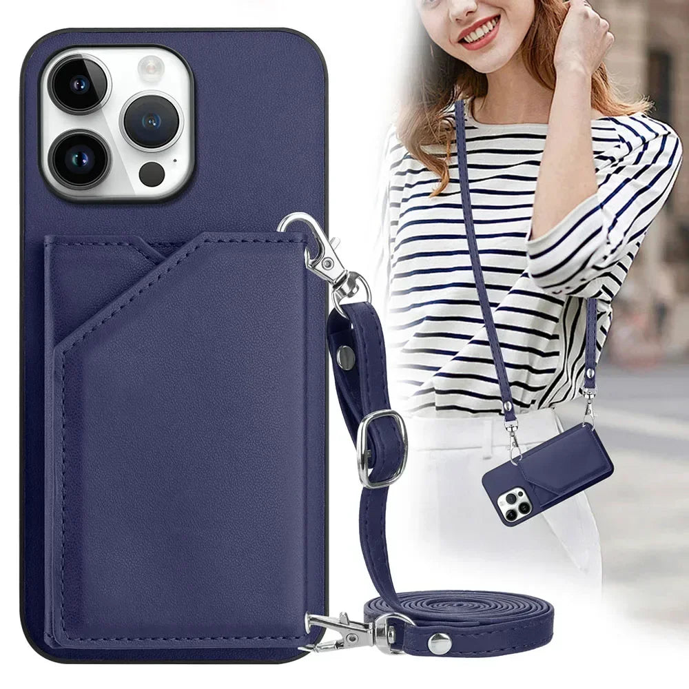 Samsung Galaxy Phone Cover Crossbody Lanyard Case With Shoulder Strap