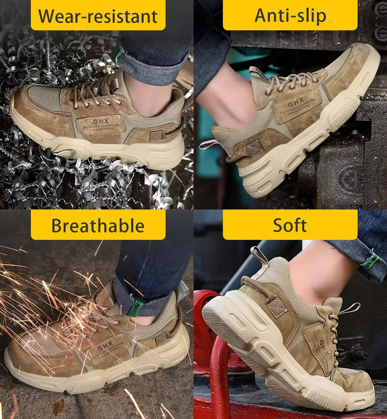 Work Safety Shoes Anti-Smash PPE Anti-Puncture Tradies Boots