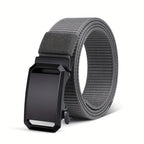 Canvas Belt Automatic Buckle For Cargo Pants Jeans Tactical Tradies Shorts Workwear