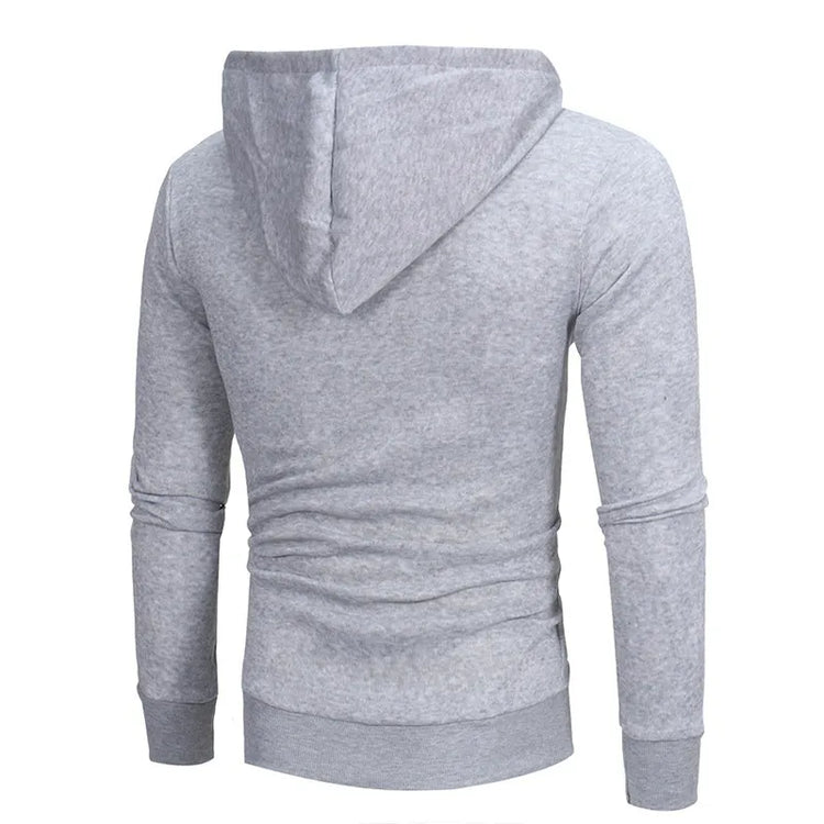 Tracksuit 2pcs Set Oblique Zipper Hoodie Gym Workout Sweatshirt + Sweatpants