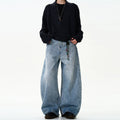 Baggy Wide-Leg Washed Jeans Vintage Phat Denim Knife Pants