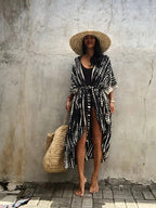 Beach Wrap Bikini Swimwear Cover Up Kimono-Style Resort Wear Sarong