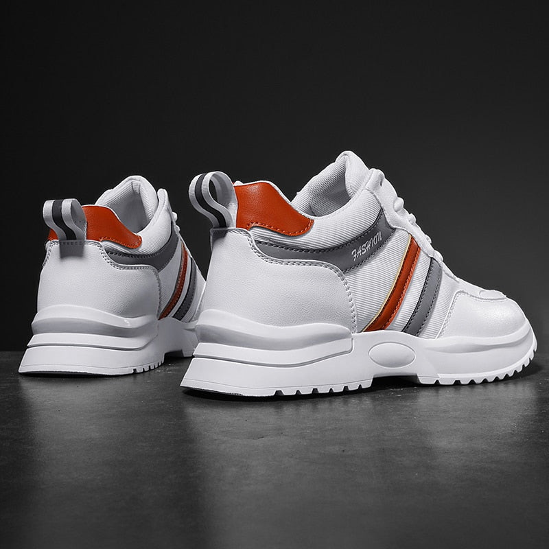 Elevator Platform Height Boosting Sports Sneakers - Lift Height 6cm Stand Tall