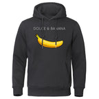 Funny "Dolce and Banana" Hoodie Sweatshirt Unisex Fleece Pullover