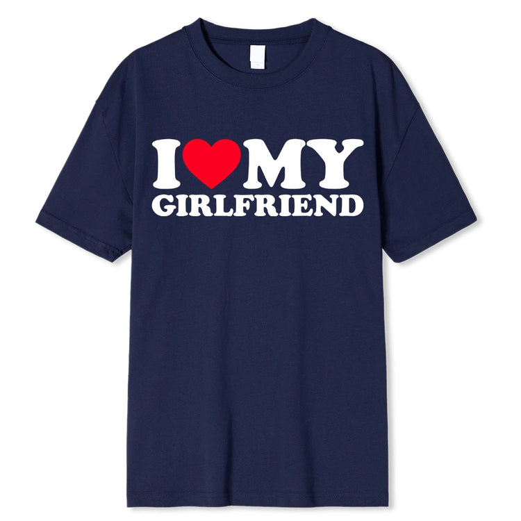 "I Love My Girlfriend" & "I Love My Boyfriend" T-shirts Funny Bucks & Hens Party Tops