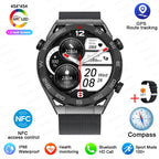 Smartwatch GPS Compass NFC ECG+PPG Health Fitness Tracker Heart Monitor Bluetooth Calling