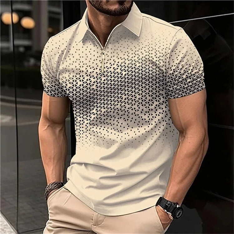 Summer Men's Casual Polo Shirt New Fashion Design Breathable Office Wear