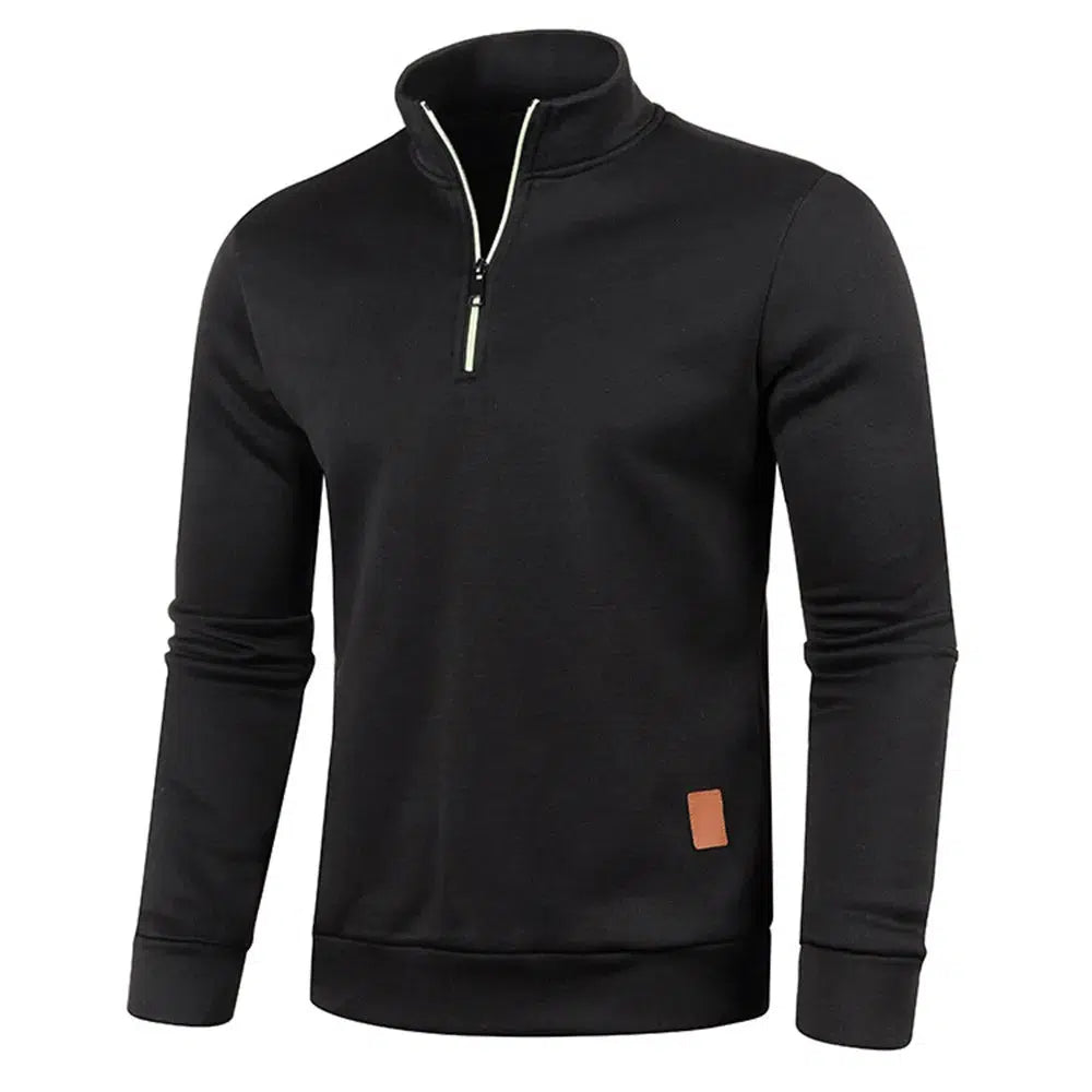 Half-Zipper Pullover Autumn Spring Top Men's