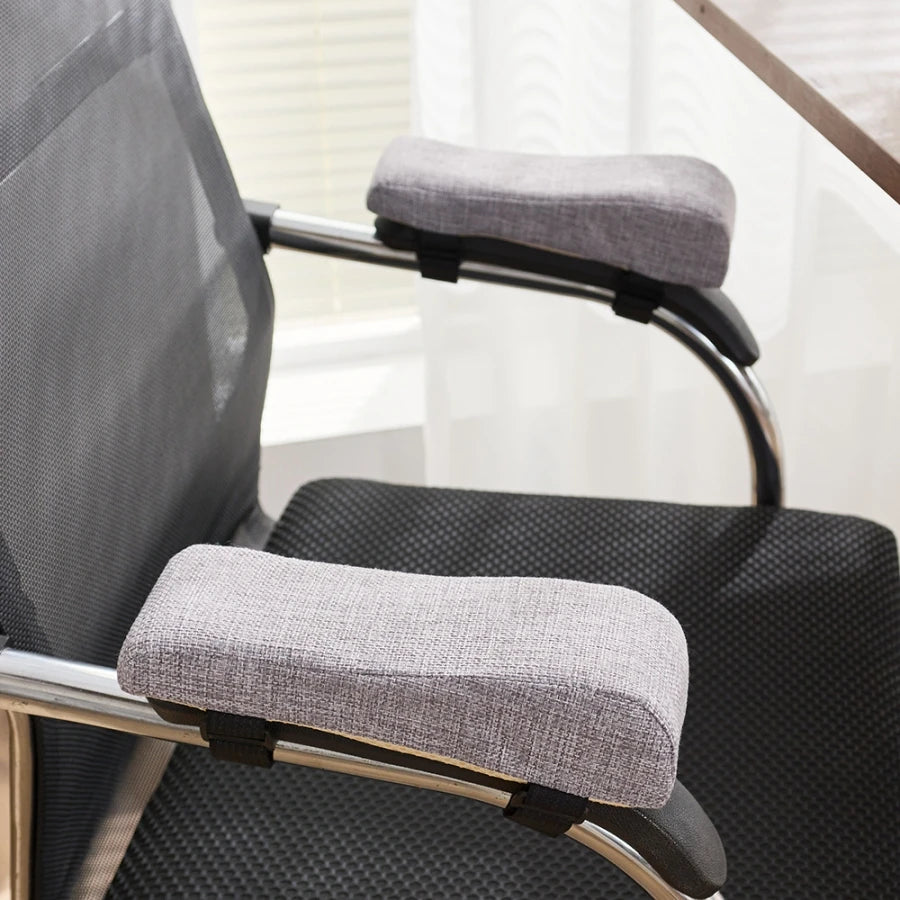 1 Pair Armrest Cushions Memory Foam Office Chair Elbow Support Pads Arm Rest