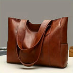 Vintage Large Capacity Classic Tote Handbag Retro Shoulder Bag
