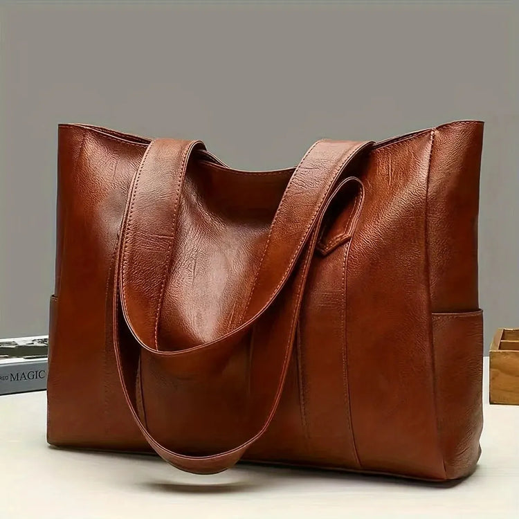 Vintage Large Capacity Classic Tote Handbag Retro Shoulder Bag-Keep Melbourne Marvellous Official Store