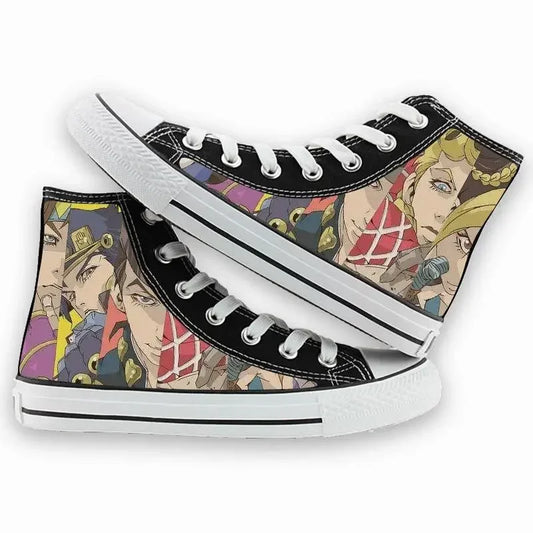 High-Top Anime 3D Cartoon Print Unisex Streetwear Canvas Sneakers