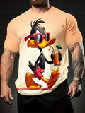 Urban Graphic Streetwear T‑Shirt – Bold Funny Cartoon Tee for Men
